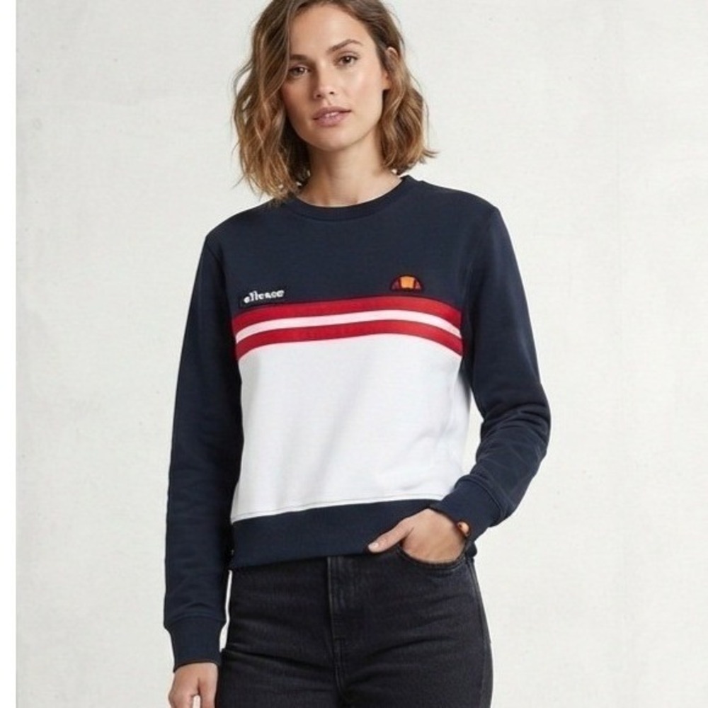 Ellesse Sporty Retro Colorblock Taria Crewneck Sweatshirt L